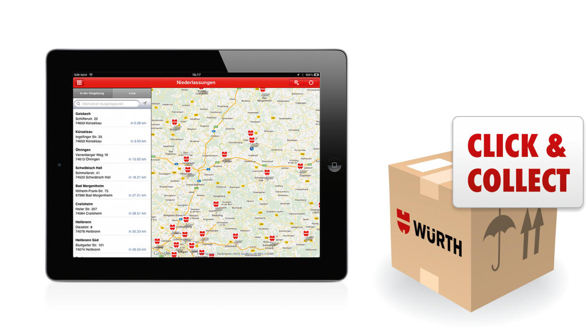 Würth Bestellung per Click & Collect