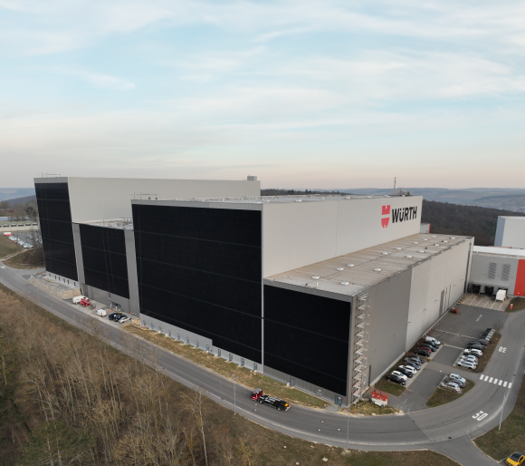 Hochregallager der Würth Industrie Service