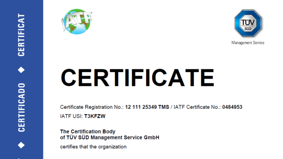 IATF certification