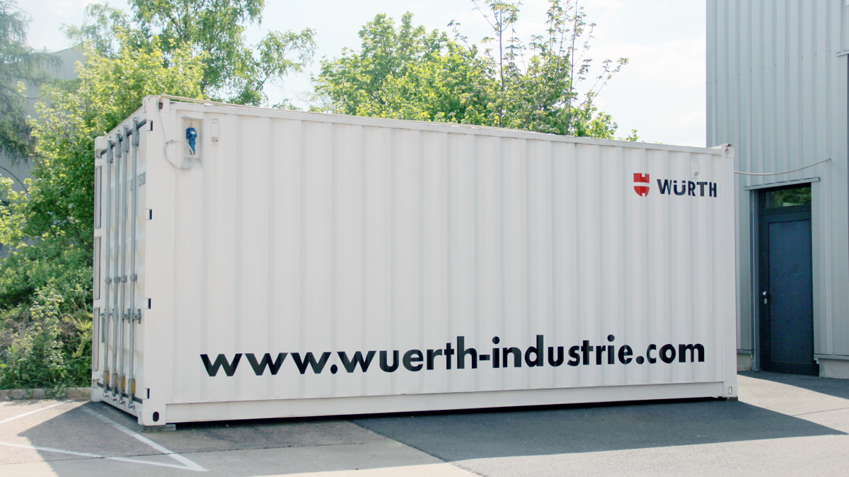 On-site supply container