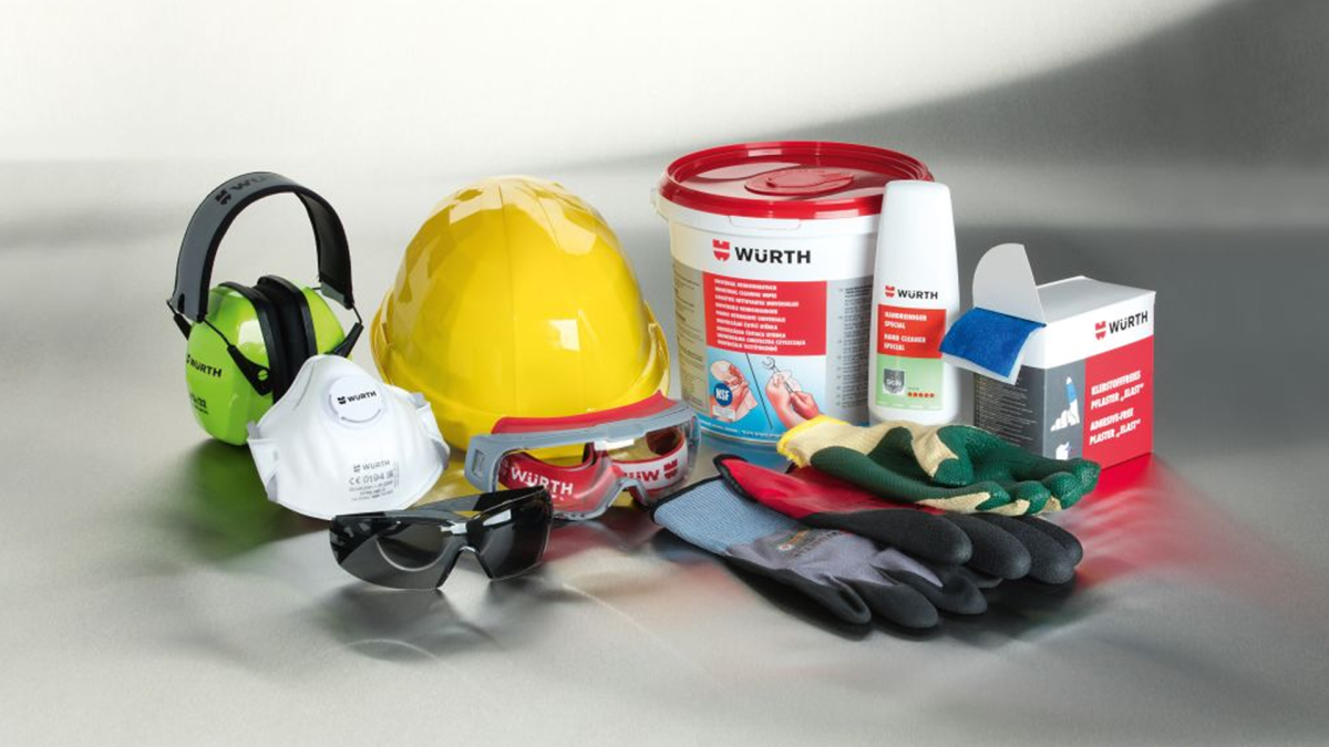 Occupational safety products are also essential in the mobile workshop