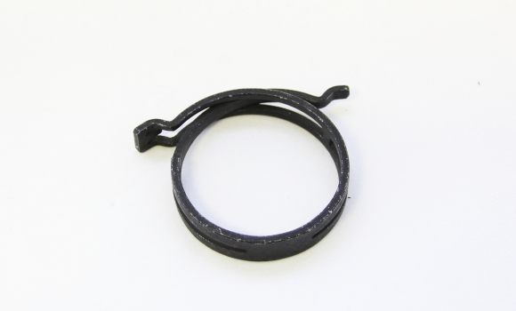 Space-saving spring band clamps