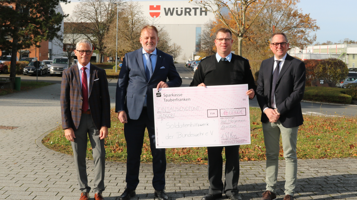 Würth Industrie Service spendet 1.500 Euro 