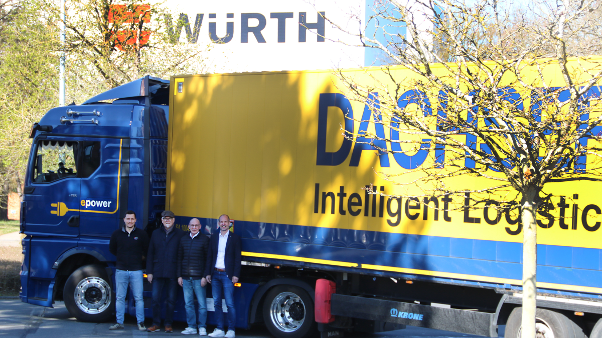 Dachser setzt für Würth Industrie Service einen E-Lkw ein