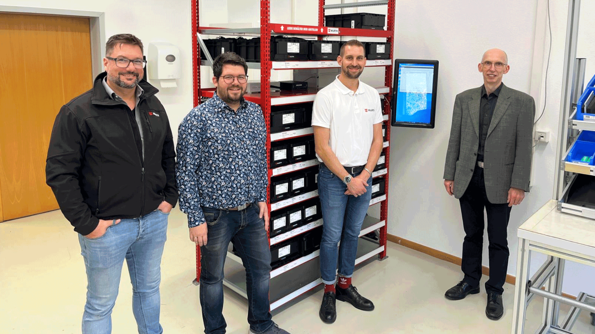 Modellfabrik um RFID-Kanban-Demoversion erweitert