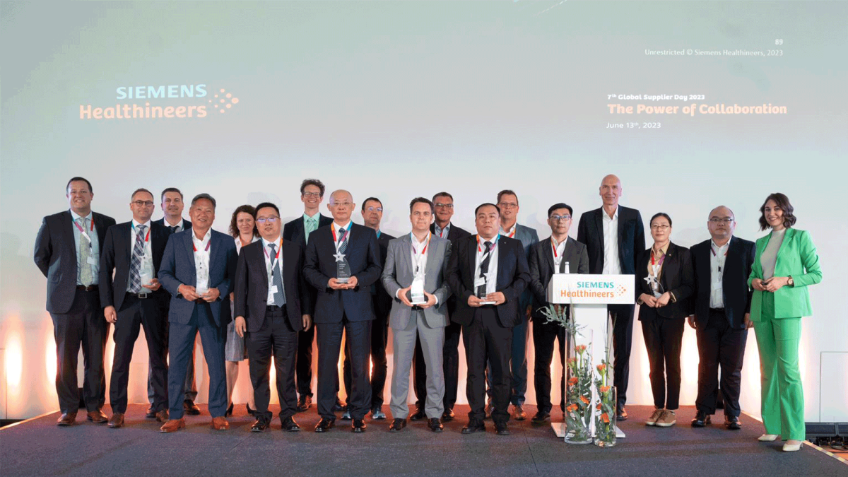 Würth Industrie Service gewinnt den Siemens Healthineers Supplier Award 2023