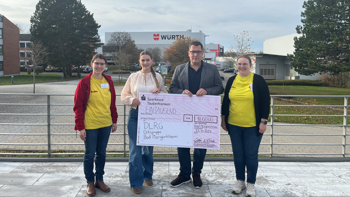 Mit Herz für die Region – Würth Industrie Service spendet 2.500 Euro