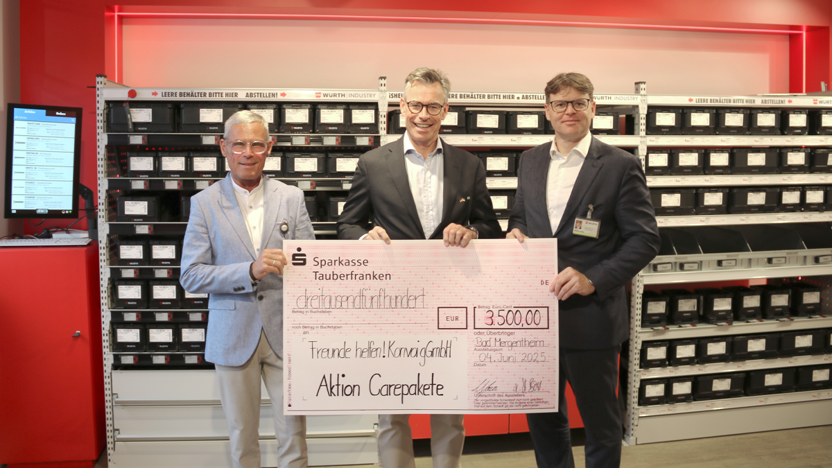 Würth Industrie Service spendet 3.500 Euro